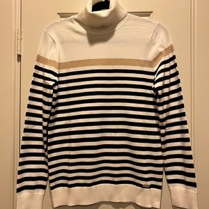 Tommy Hilfiger Striped Turtleneck Sweater Shirt